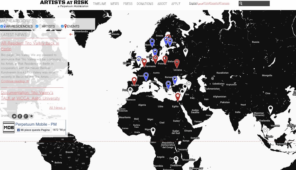 Artists at Risk / AR: A European network of Safe Havens